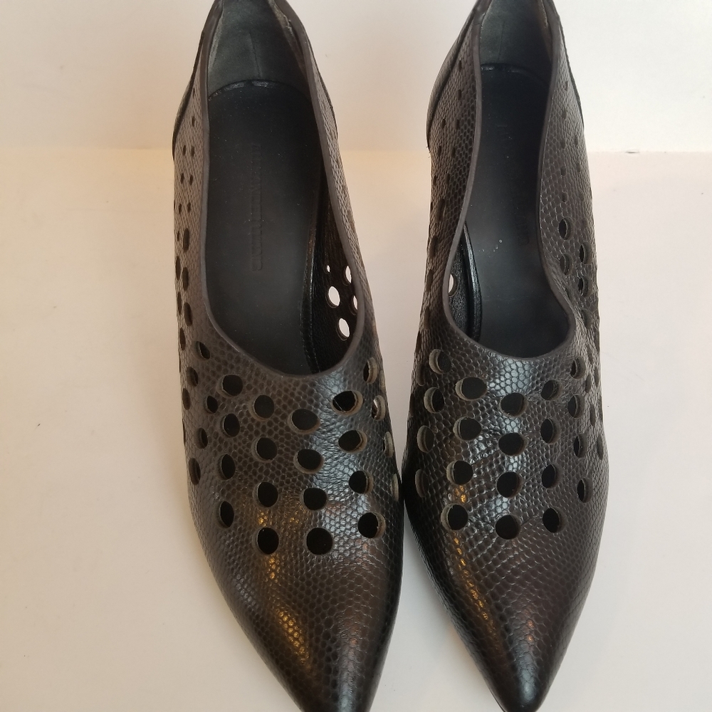 Alexander Wang Black Perforated Ankle Booties - Picture 8 of 8